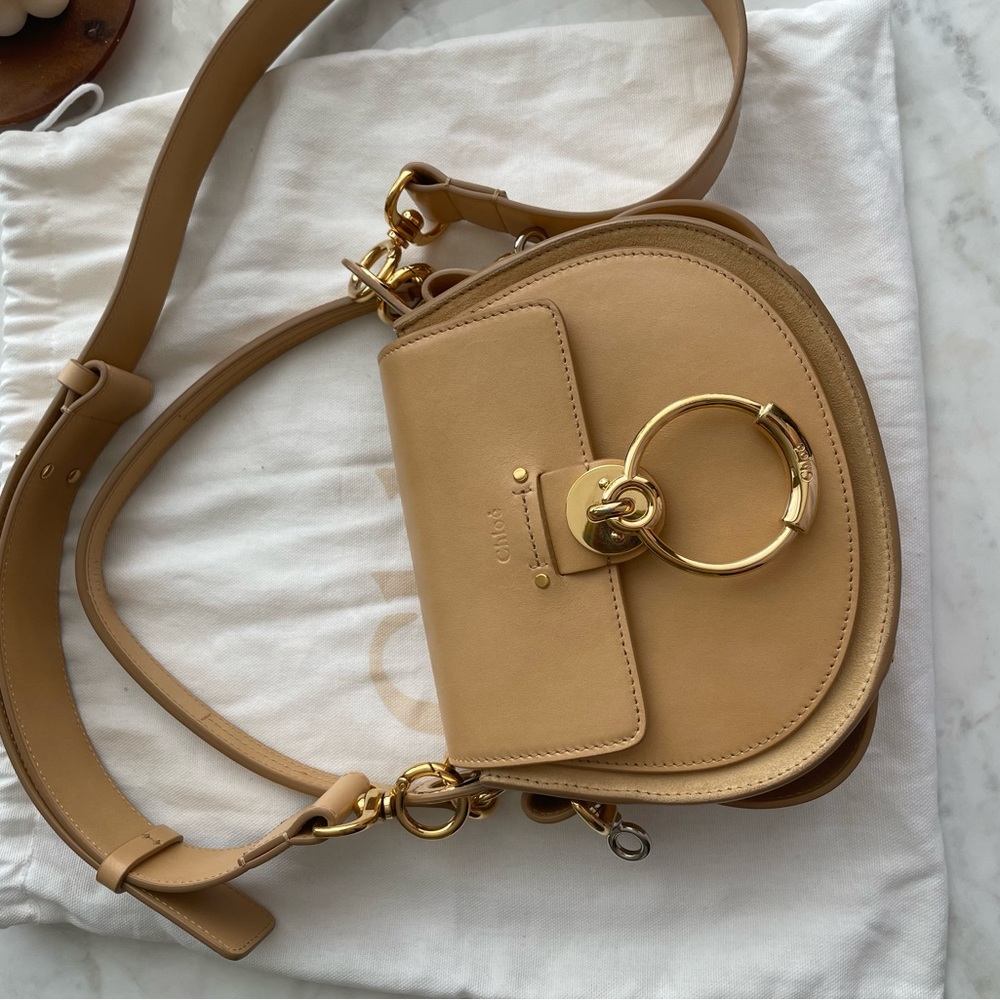 Chloe Small Tess Camera Bag in Bleached